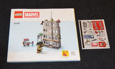 76350 INSTRUCTION BOOKLET & ORIGINAL STICKERS ONLY For Set # 76350 ~ Lego Marvel