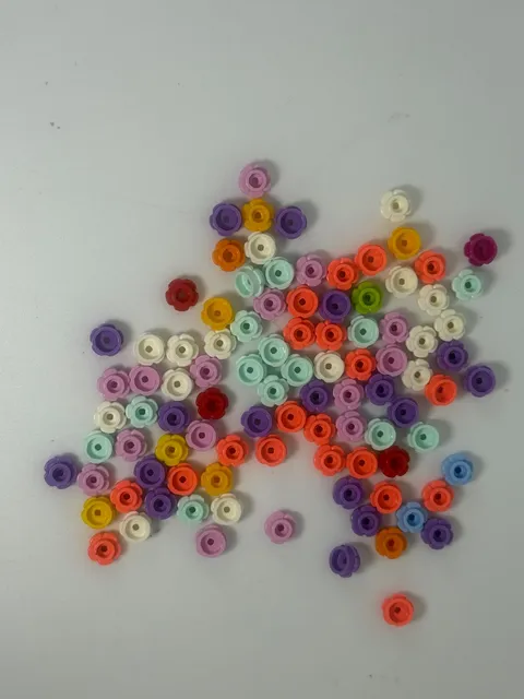 LEGO-Plate, Round 1 x 1 with Flower Edge (5 Petals) LOT