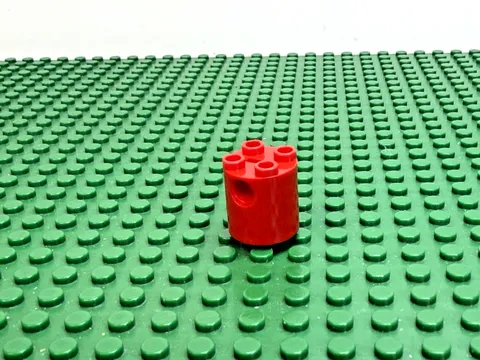 LEGO Red Brick Round 2 x 2 x 2 Robot Body Bottom Axle Holder 7238 #30361c