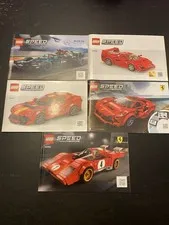 Lego Speed Champions Instruction Manual Lot Of 5 Ferrari Mercedes