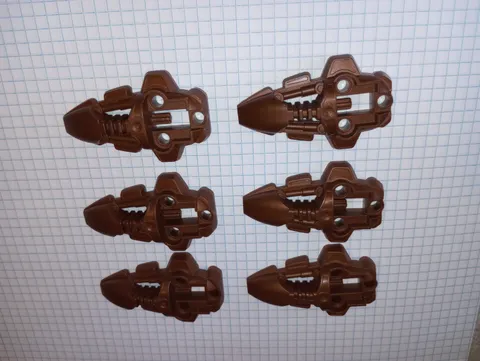 6 Bionicle Lego 44138 in Pearl Brown Rahkshi Foot Feet Genuine Lego WYSIWYG 6 pc