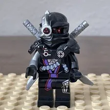 LEGO Ninjago General Cryptor Rebooted Minifigure w/ Katanas 70721 70726 njo0092