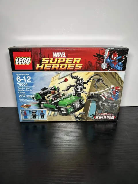 LEGO Super Heroes Marvel SPIDER-MAN SPIDER-CYCLE CHASE VENOM 76004 Sealed NIB