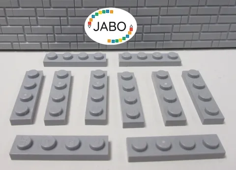 (J7/4/3) LEGO 10x3710 Plate Flat 1x4 New Light Gray