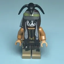 Lego Minifigure Tonto - Clean Outfit tlr002 Lone Ranger A6