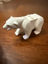 Lego White Polar Bear Town Arctic Animal Minifigure Big Figure