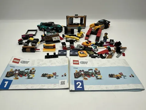 LEGO CITY: Custom Car Garage Tuner Mechanic (60389) INCOMPLETE