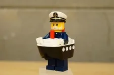 Lego Minifigure 71034 Series 23 Ferry Boat Captain col407 Steamer Ship Captain