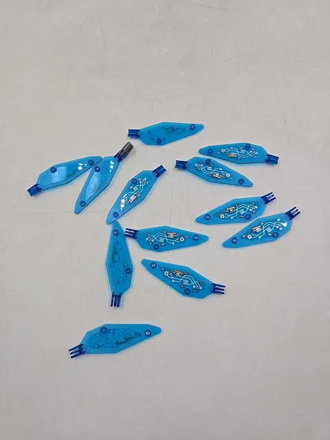 Lot of 12 Lego Wing Insectoid Small Arm Hinge Circuitry Pattern Right 30231pb01
