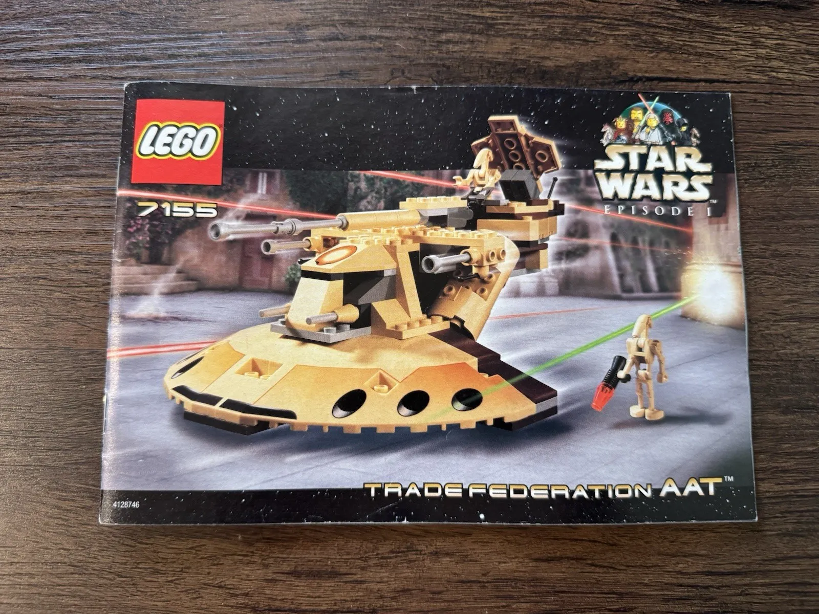 LEGO 7155 Star Wars Trade Federation AAT Instruction Manual Book Only No Bricks