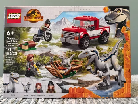Lego 76946 Jurassic World Blue & Beta Velociraptor Capture NISB Retired Set