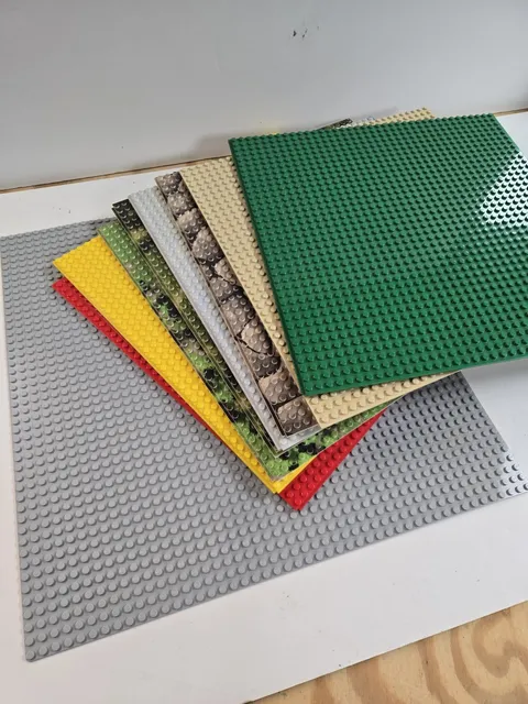 Lego Base Plate 9x Lot 12x12 Slab Dream Lab Genuine 15x15 11024 Baseplate 