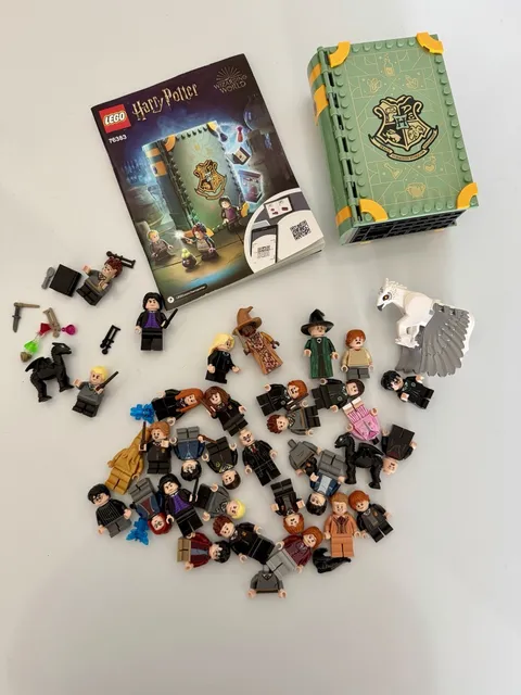 Lego Minifigure Lot And Lego 76383 Set With Manual Harry Potter McGonagall