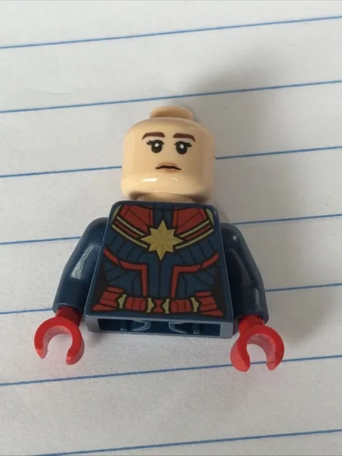 LEGO Captain Marvel MINIFIGURE Torso SUPER HEROES Avengers Incomplete