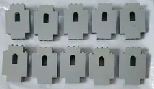 LEGO Vintage Knights Castle Walls Pieces 4444 Panels Light old Grey x 10 fantasy