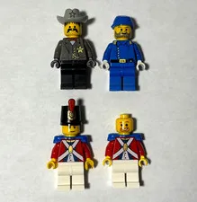 RARE LEGO Western & Pirates Minifigure Lot Of 4! ww021, ww004, pi090, pi123