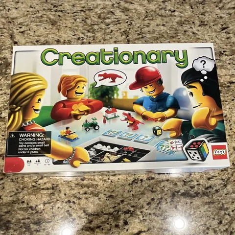 LEGO Games 3844 Creationary Board Game Complete Set 338 pcs Box