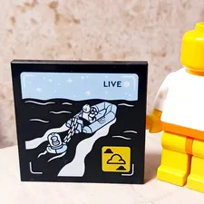 New LEGO Waterski Treasure LIVE TV Superhero Saving the Day Watercraft Raft