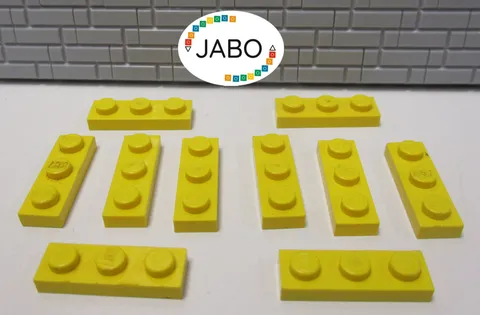 (J7/3/9) LEGO 10x3623 Plate Flat 1x3 Yellow