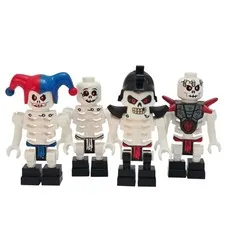 Lego Ninjago Skeleton Minifigure Lot 4 Figures Krazi Bonezai Kruncha Chopov