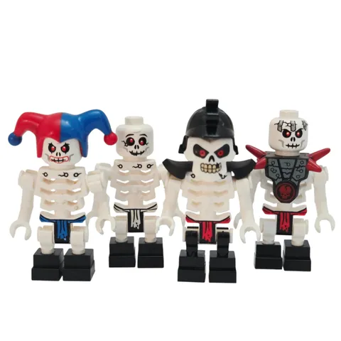 Lego Ninjago Skeleton Minifigure Lot 4 Figures Krazi Bonezai Kruncha Chopov