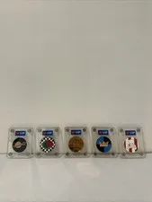 Lego VIP Coin Set Pirate Castle Octan Space Vip 5 Coin Set With 5 Coin Display
