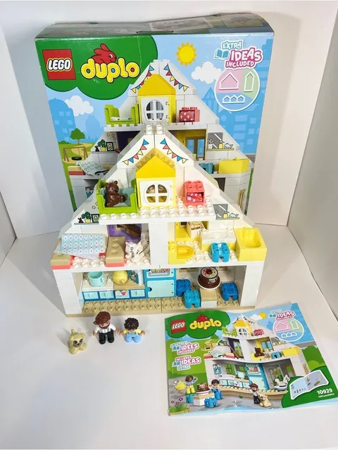 Lego Duplo 10929 Modular PlayHouse Dollhouse Playset Box & Manual Near Complete