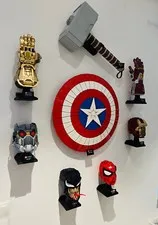 Wall Mount Lego Thor's Hammer Mjölnir 76209 - Display - Marvel - Wall Bracket