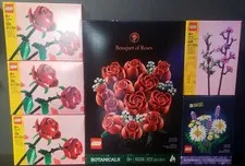 LEGO Botanical Lot, Roses 10328 & 5 Small Flower Box Sets Mint Condition 🔥