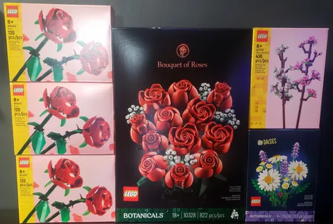 LEGO Botanical Lot, Roses 10328 & 5 Small Flower Box Sets Mint Condition 🔥