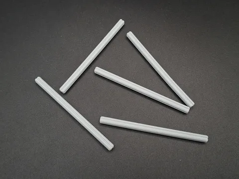 LEGO - 5x - Technic Rod - Axle 9L - Light Grey - Light Grey - 60485