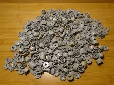 Lego Bricks Light Grey Lot Round Random Parts Pieces Used