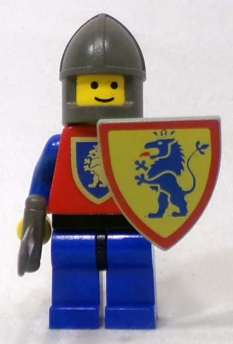 LEGO Castle 6102 cas113 Crusader Lion Knight 1985 Minifigure