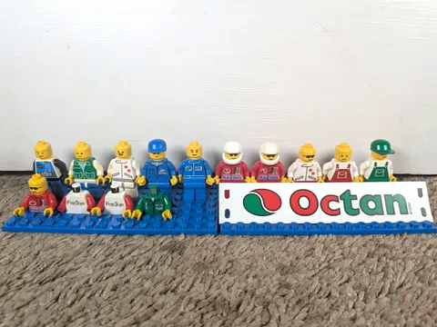 Vintage RARE LEGO Octan + Town City Minifigure Lot 1990s
