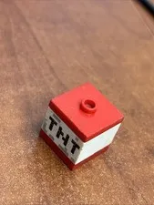 Lego TNT Piece. Please See Pictures!  Condition Is A 2/10