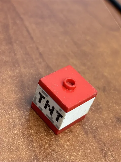 Lego TNT Piece. Please See Pictures!  Condition Is A 2/10