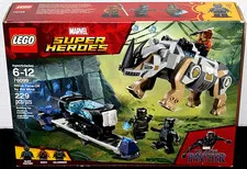NEW! LEGO MARVEL SUPER HEROES 76099 RHINO FACE-OFF BY THE MINE / BLACK PANTHER
