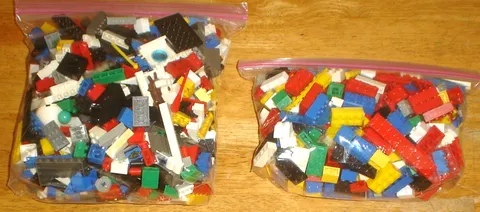 LEGO Bulk Lot Bricks, Blocks, Pieces, Parts, Plates (3 Pounds 3 ounces)