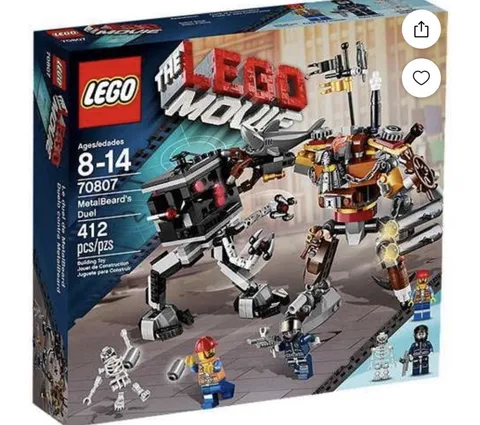 LEGO Movie MetalBeard’s Dual 70807  Bags 2 and 3 INCOMPLETE, no box no manual