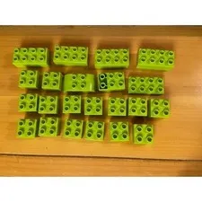 Lego Duplo Lime Green Building Blocks Lot 22 Pieces Bright Green Bricks 2002