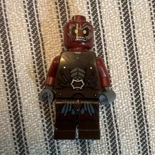 LEGO Creature/Monster Minifigure, Dark Red Head Yellow Eyes, Gray Hands