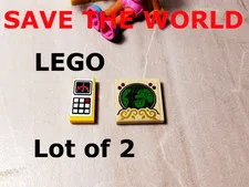 LEGO Computer Earth Save the World Gauges Sticker Remote Control Radar Globe