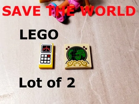 LEGO Computer Earth Save the World Gauges Sticker Remote Control Radar Globe