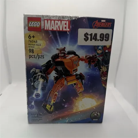 LEGO Marvel 76243 Rocket Mech Armor Rocket 98-Piece Set Age 6+