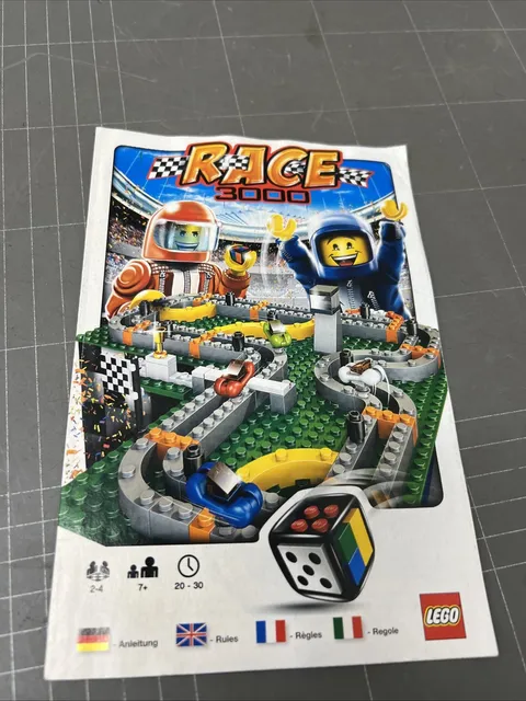 VINTAGE TOY LEGO MANUAL INSTRUCTIONS BOOKLET ART RACE 3000