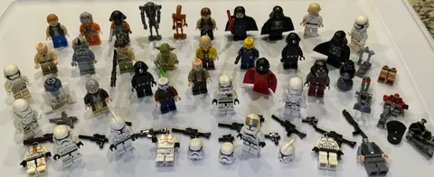 Huge Lego Star Wars Mixed Lot Minifigures Stormtrooper Vader R2D2 Yoda Skywalker