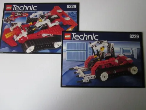 Lego Technic Building Instructions Instruction 8229 Caterpillar and Forklift