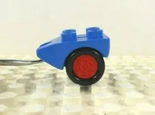 Lego Duplo Item Passenger Airliner Landing Wheels blue w/ red wheels vintage
