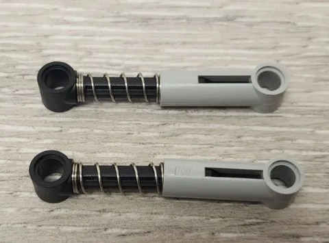 Lego 731c01 Light Bluish Technic Shock Absorber 6.5L w/ Black Piston Rod Lot Of2