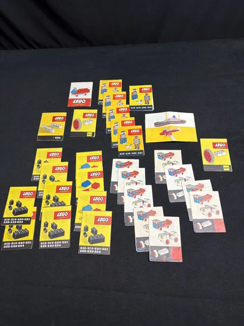 Lego 32 x Building Instructions Very Old Booklets From 1958 1960s See Pictures